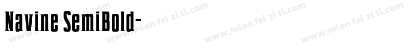 Navine SemiBold字体转换